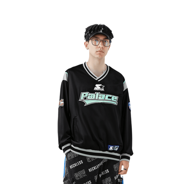 PALACE STARTER Palace Starter Warm UP Pullover Black LogoV