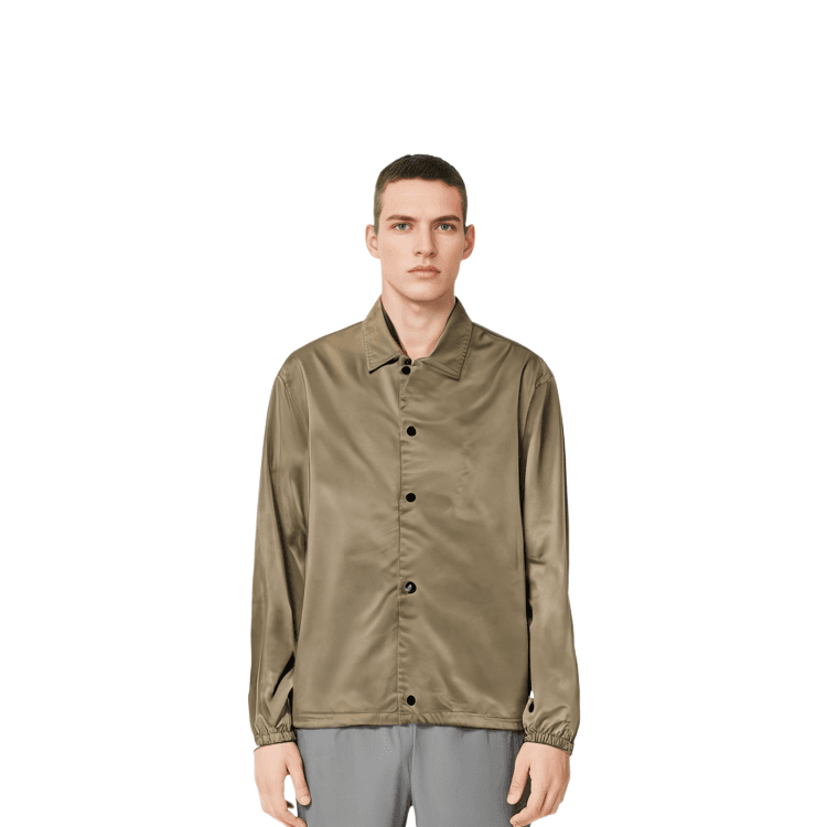 Fear of God Essentials SS22 Coaches Jacket Oak Logo