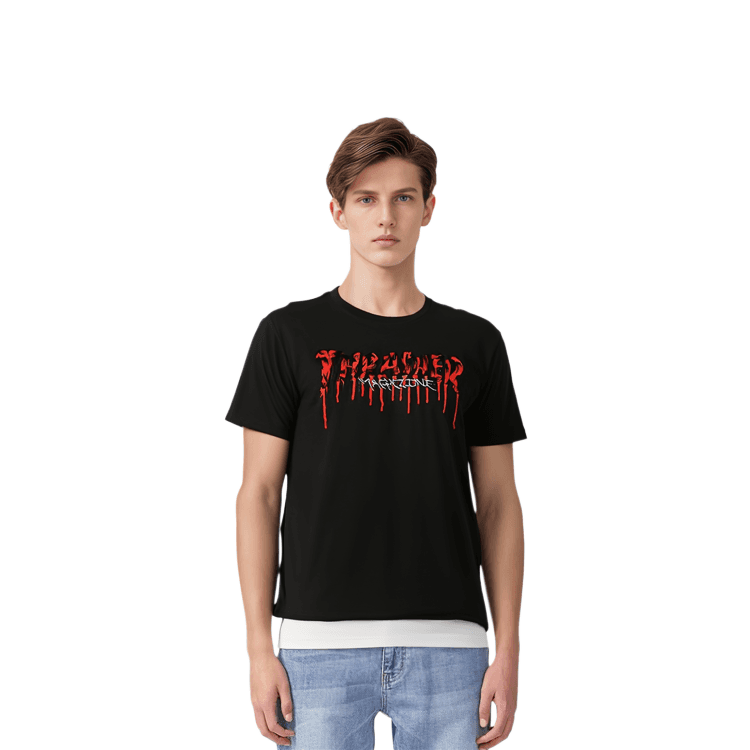 Thrasher FW21 Blood Drip Logo T-shirt T