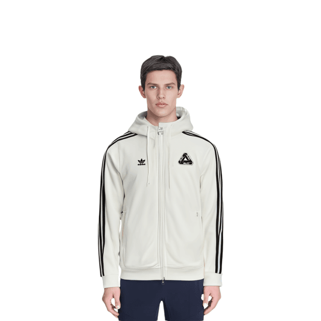 PALACE x adidas originals Hooded Firebird Track Top White Logo