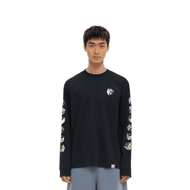 Carhartt WIP SS22 Cube Long Sleeve T-Shirt Black T