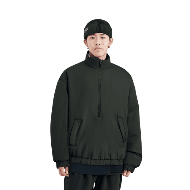 Fear of God Essentials SS23 nNylon Puffer Jacket Off Black Logo