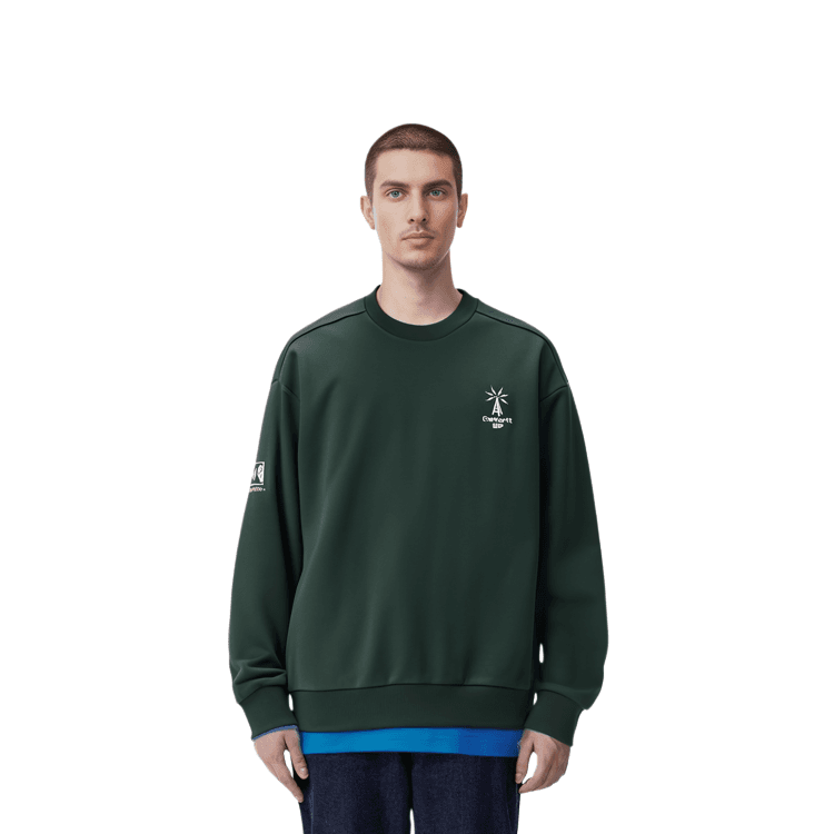 Carhartt WIP FW22 Connect sweatshirt - dark cedar Logo