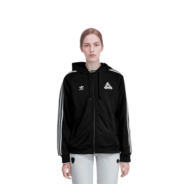 PALACE x adidas Originals Hooded Firebird Track Top Black Logo