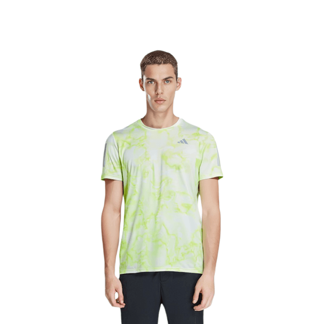 adidas Own The Run Allover Print T-Shirt T