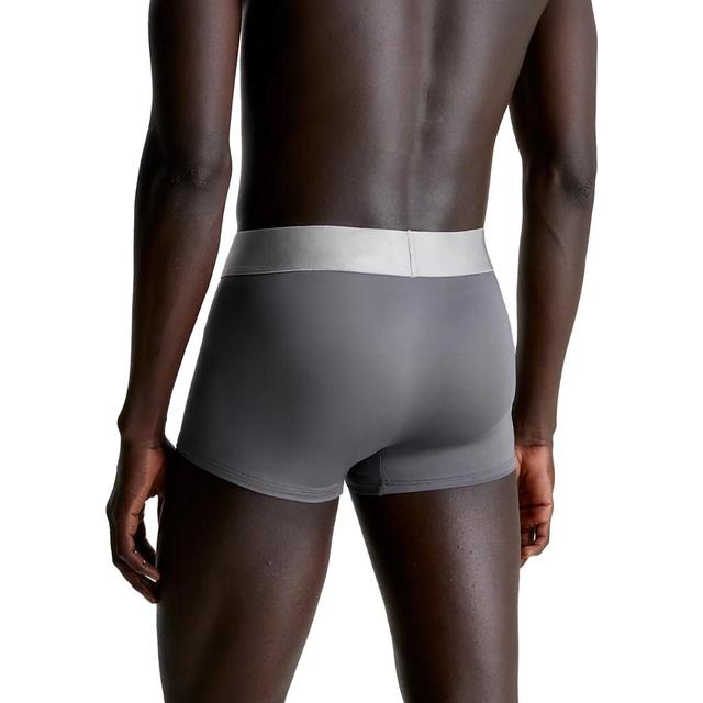 Calvin Klein 3 Pack Low Rise Trunks - Steel Micr