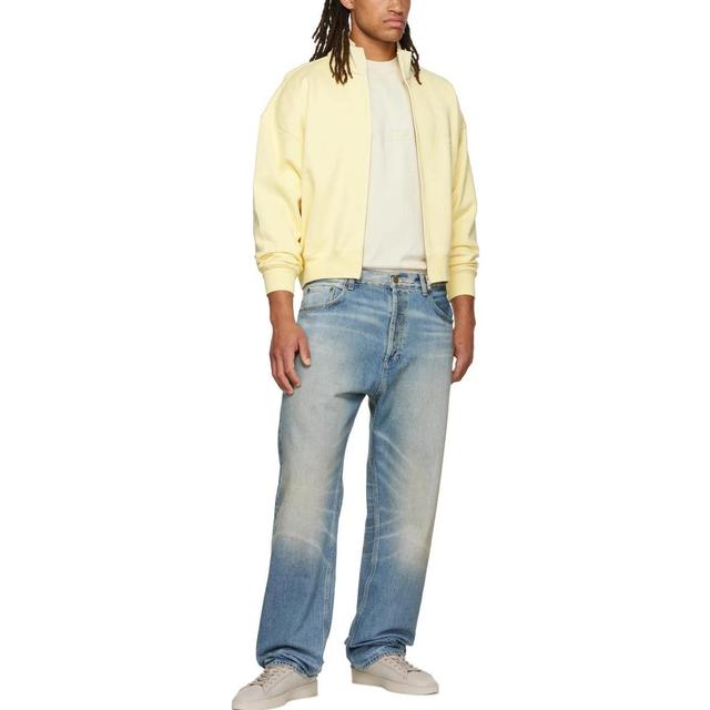 Fear of God Essentials FW22 Yellow Full Zip Jacket Canry Logo