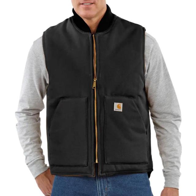 Carhartt V01 FIRM DUCK INSULATED RIB COLLAR VEST RELAXED FIT