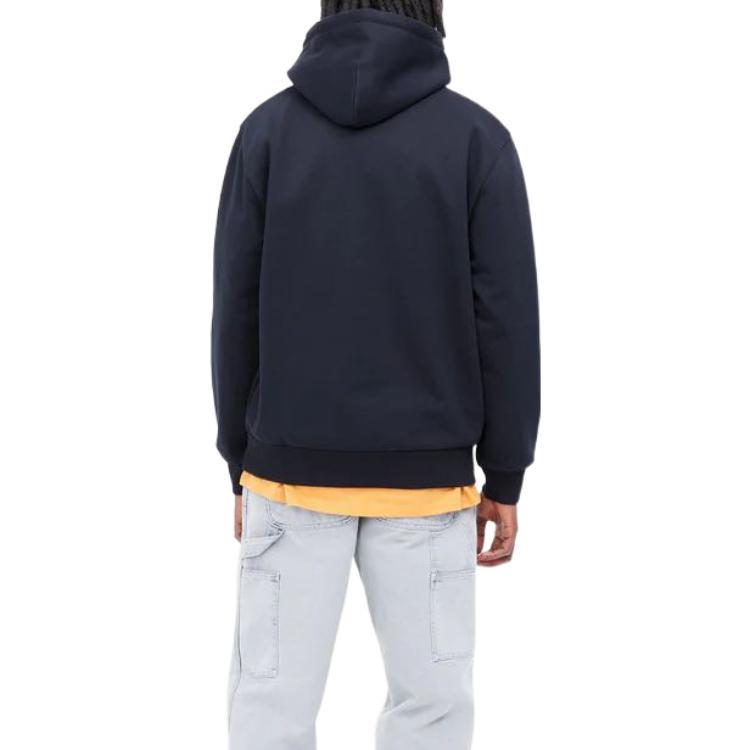 Carhartt WIP FW22 Hooded Freight Services Sweatshirt - Dark Navy Logo