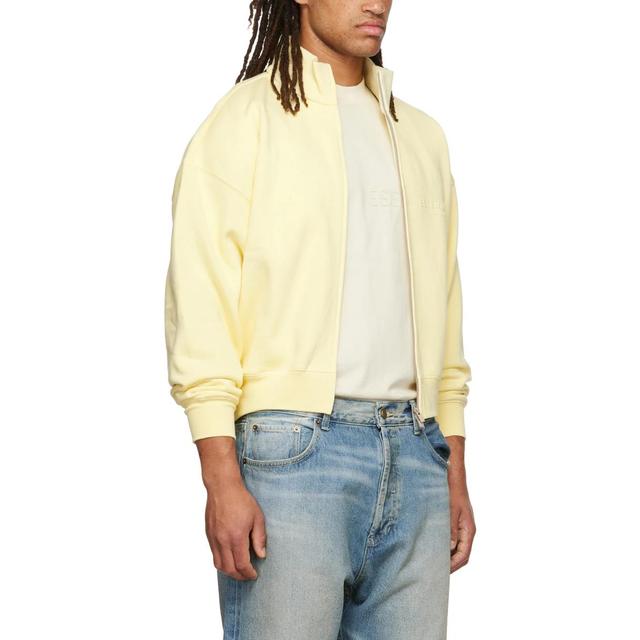 Fear of God Essentials FW22 Yellow Full Zip Jacket Canry Logo