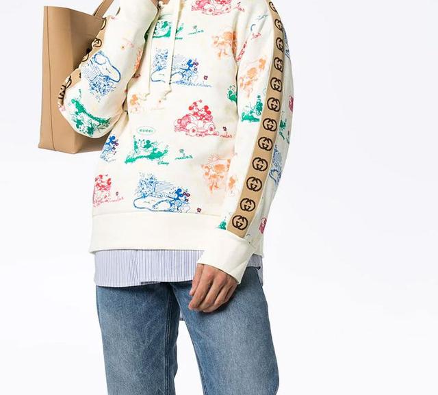 GUCCI x Disney Mickey Mouse Printed Hoodie