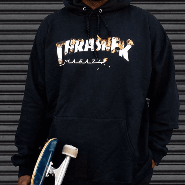 Thrasher Intro Burner Hoodie Logo