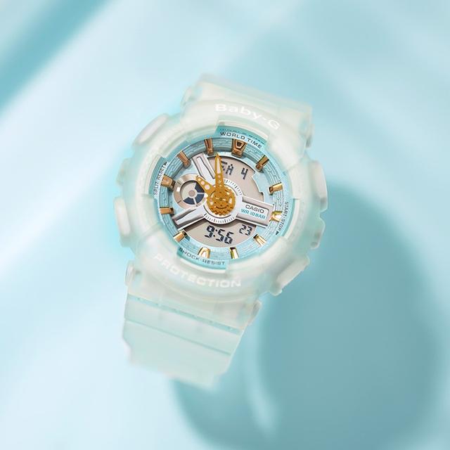 CASIO G-SHOCK BABY-G GA-110LS-1A+BA-110SC-7APR