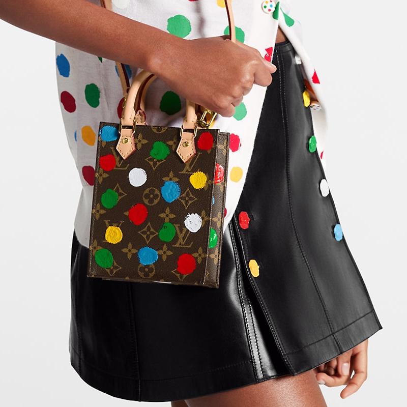 LOUIS VUITTON x Yayoi Kusama Petit Sac Plat Tote