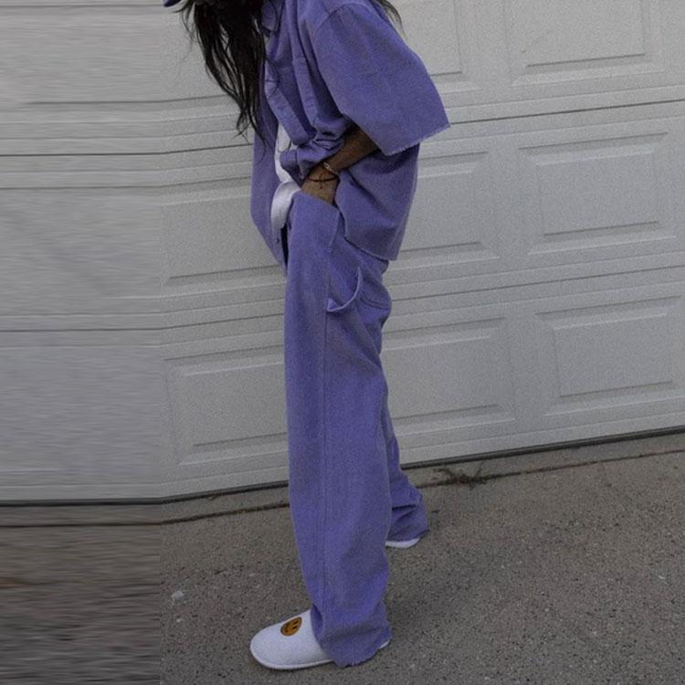 Drew House FW21 Corduroy Ss Shirt Lavender