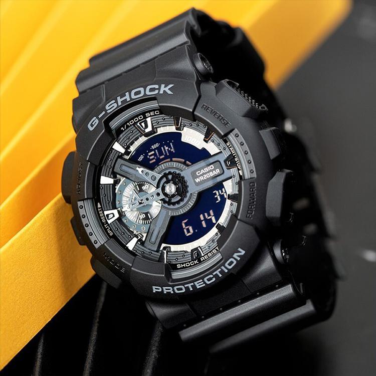 CASIO G-SHOCK BABY-G GA-110-1B+BA-110-7A1