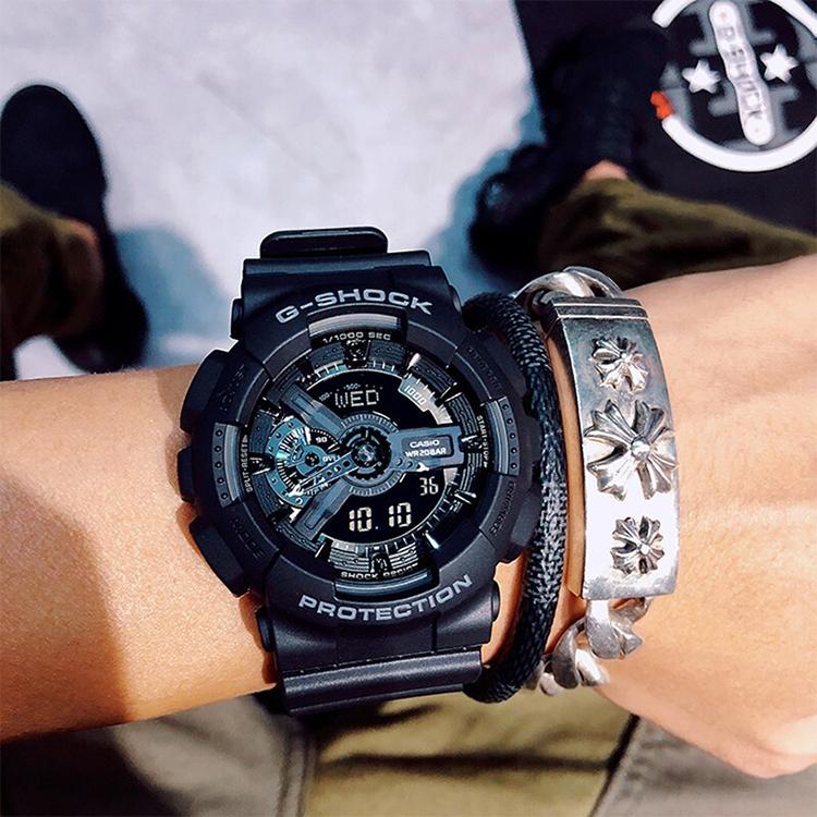 CASIO G-SHOCK BABY-G GA-110-1B+BA-110-7A1