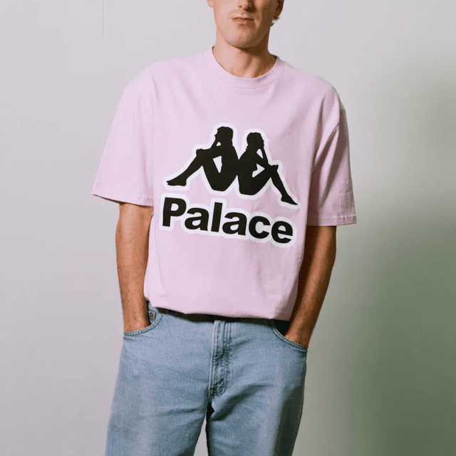 PALACE x Kappa T-shirt Pink LogoT