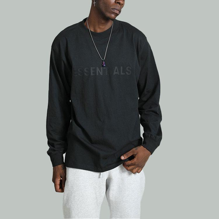 Fear of God Essentials FW20 Logo Long Sleeve T-Shirt Black T