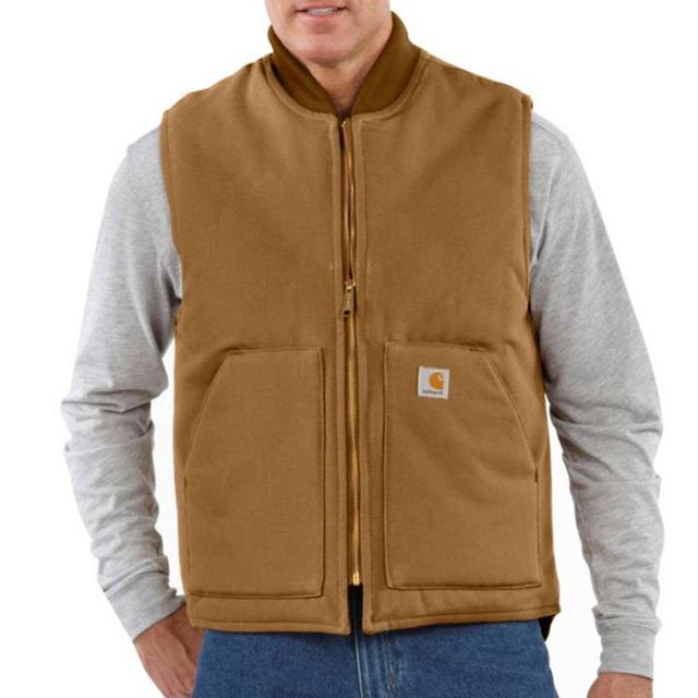 Carhartt V01 FIRM DUCK INSULATED RIB COLLAR VEST RELAXED FIT