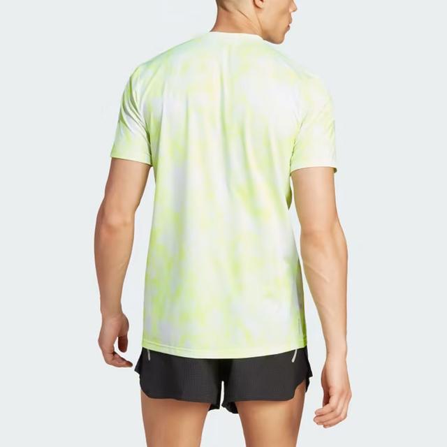 adidas Own The Run Allover Print T-Shirt T
