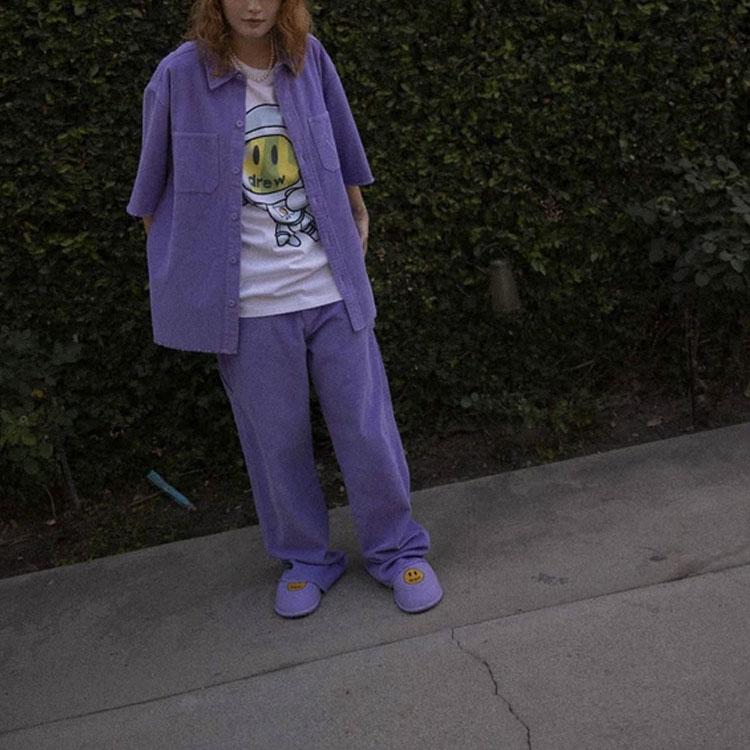 Drew House FW21 Corduroy Ss Shirt Lavender