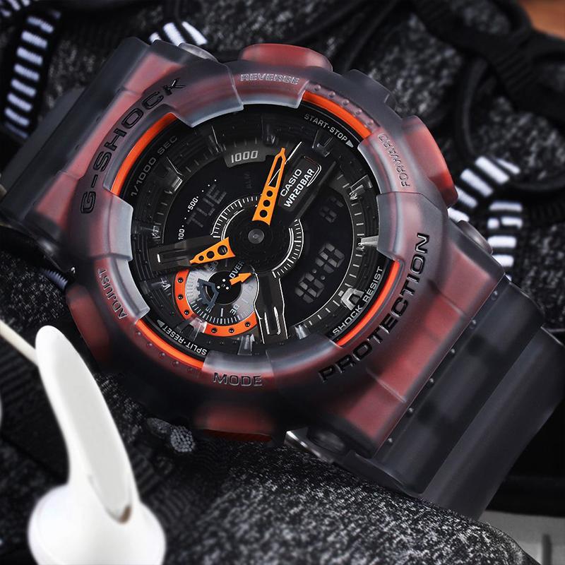 CASIOG-SHOCK GA-110LS-1A+GMA-S110SR-7A