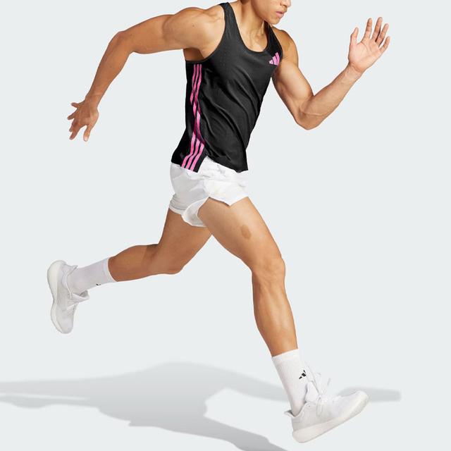 adidas Adizero Promo Running Singlet Logo