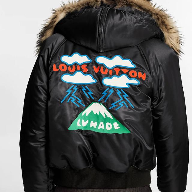 LOUIS VUITTON x Nigo Embroidered LV Mountain Aviator Blouson Noir