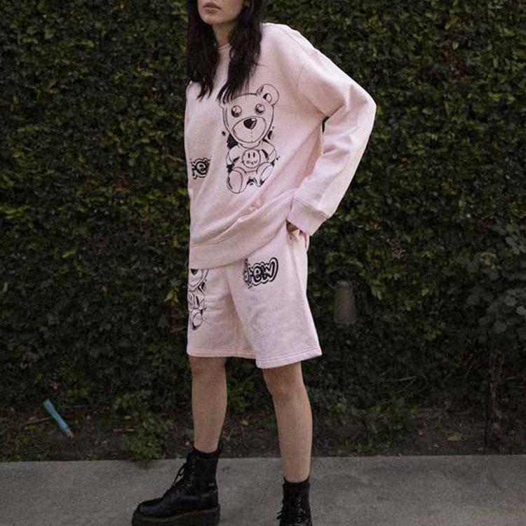 Drew House FW21 Theodore Sketch Crewneck Pale Pink