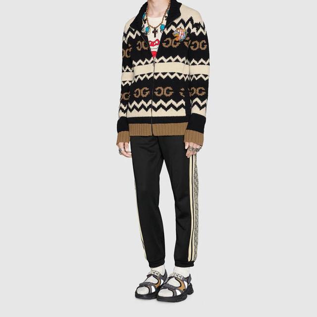 GUCCI Oversize Technical Jersey Jogging Pant GG