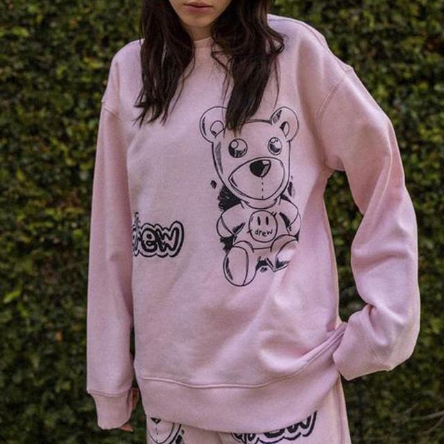 Drew House FW21 Theodore Sketch Crewneck Pale Pink