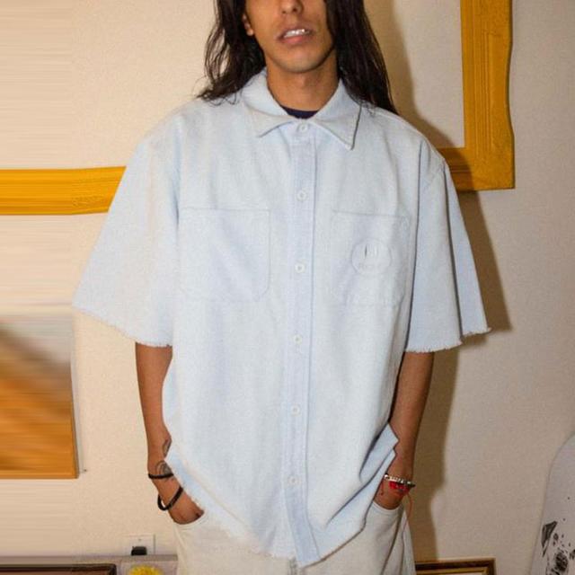 Drew House Corduroy Ss Shirt Baby Blue