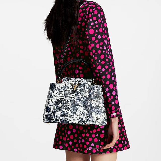 LOUIS VUITTON x Yayoi Kusama Sac Capucines MM