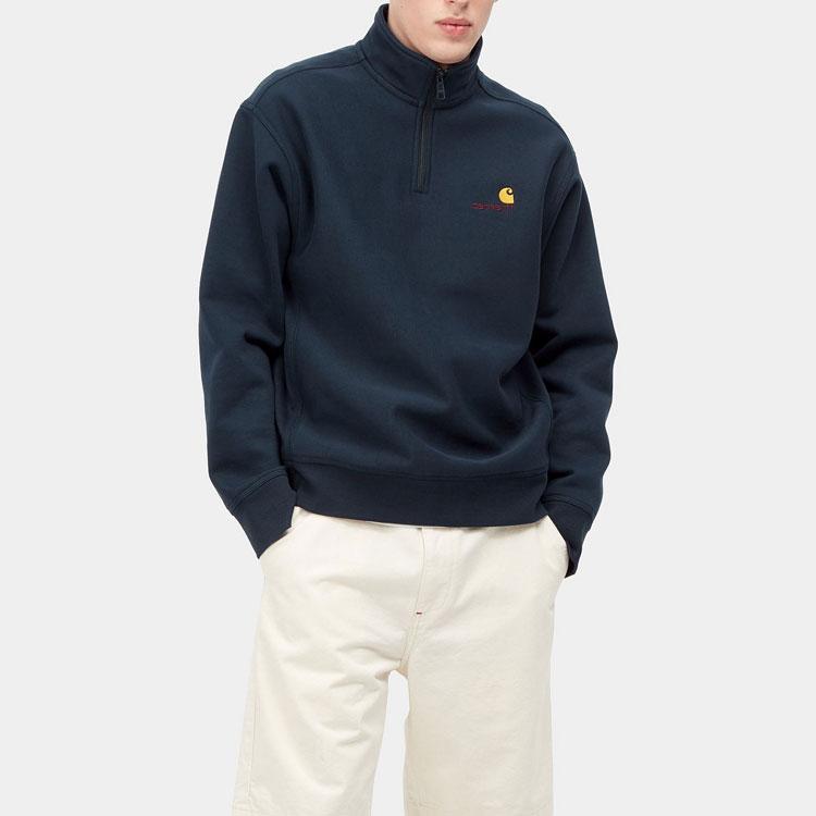 Carhartt WIP Half Zip American Script Sweatshirt Mizar