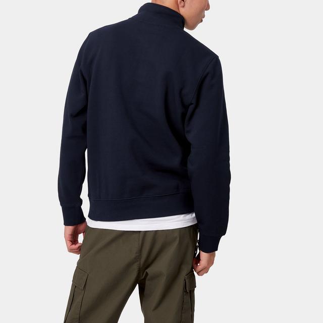 Carhartt WIP Chase Neck Zip Sweatshirt Dark Navy