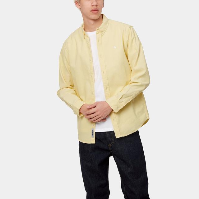 Carhartt WIP SS22 LS Madison Cord Shirt Logo