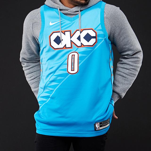 Nike NBA Jersey 18-19 Russell Westbrook 0 SW