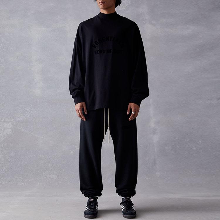 23Fear of God Essentials The Black Collection SS23 Ls Tee Essentials Core S Jet Black T