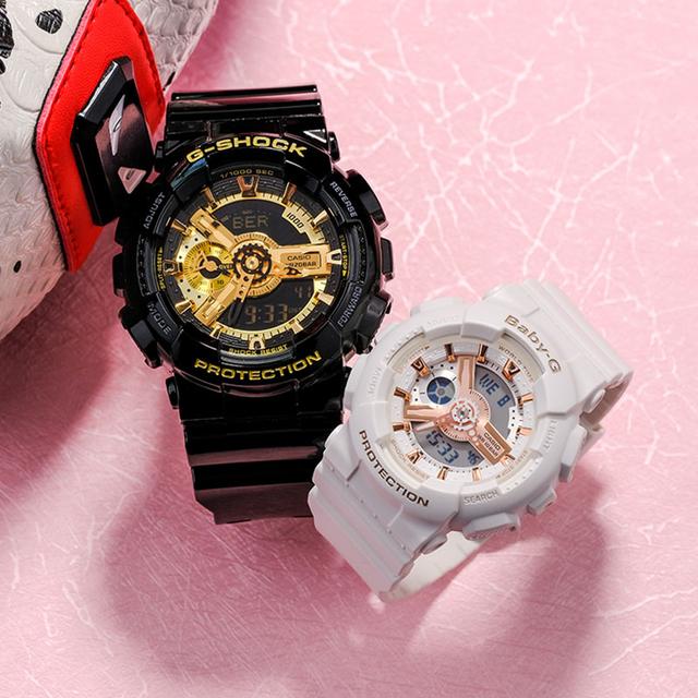 CASIO G-SHOCK x BBC ICECREAM BA-110RG-7APR+GA-110GB-1APR