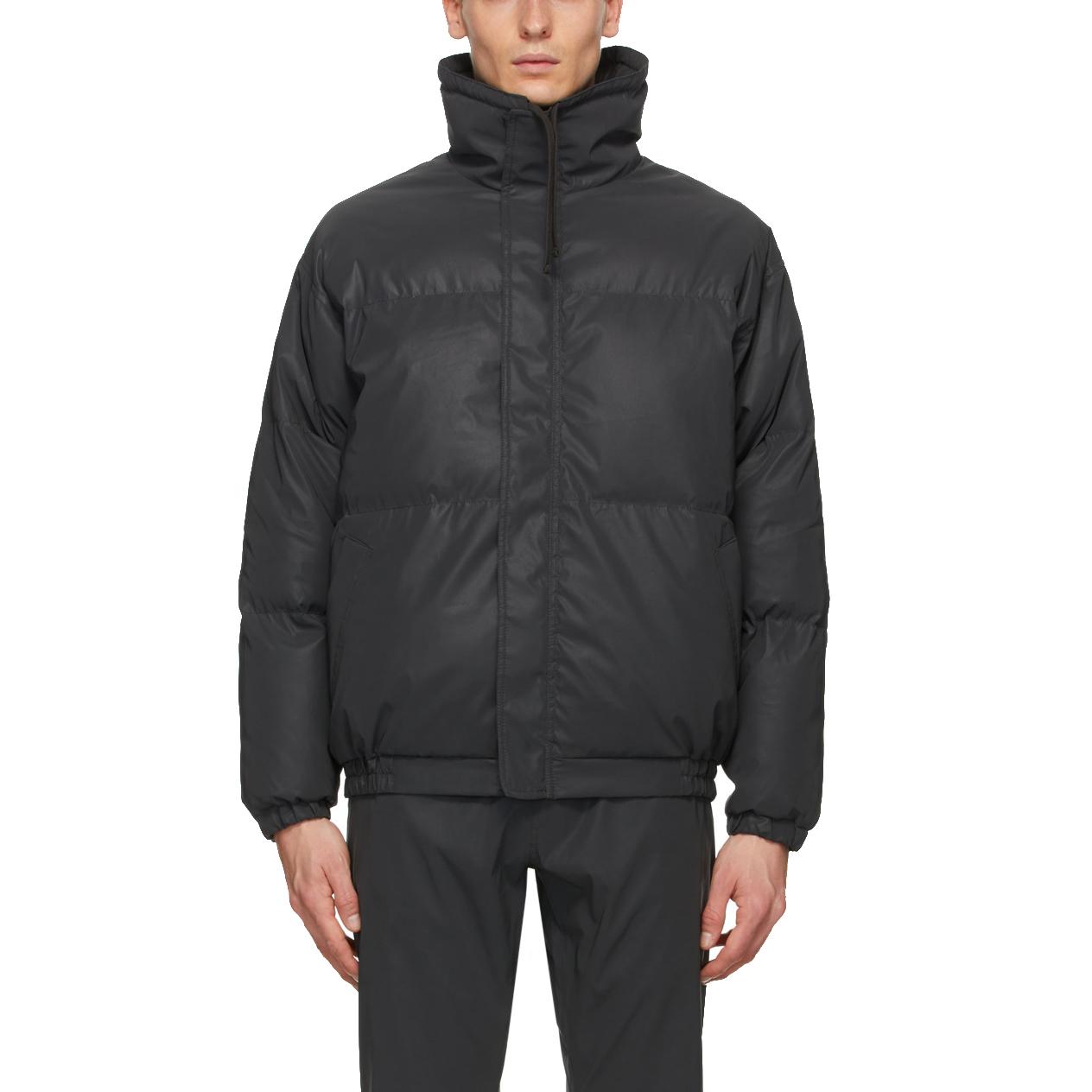 Fear of God Essentials Puffer Jacket Black FW20 Logo