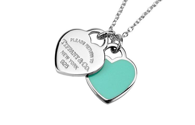 TIFFANY CO. Return to Tiffany Double Heart Tag 925