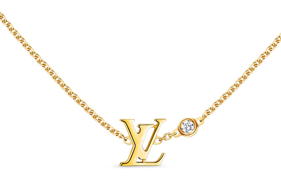 LOUIS VUITTON LV logo 18k