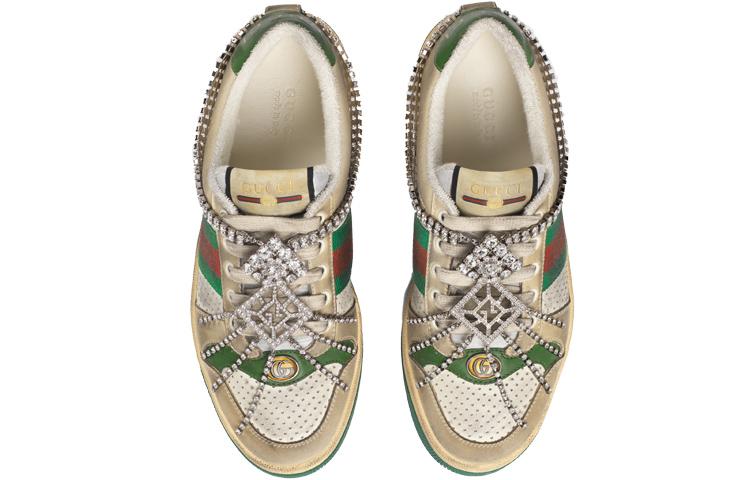 GUCCI Screener Sneaker With Crystals GG