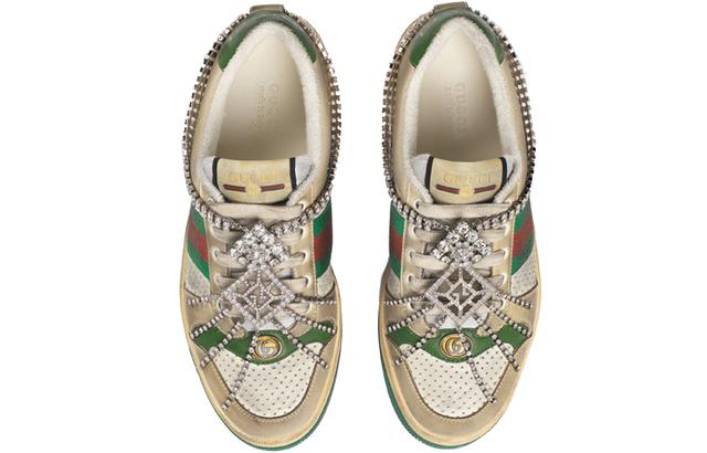 GUCCI Screener Sneaker With Crystals GG