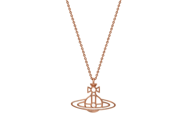 Vivienne Westwood THIN LINES SHORT FLAT ORB PENDANT