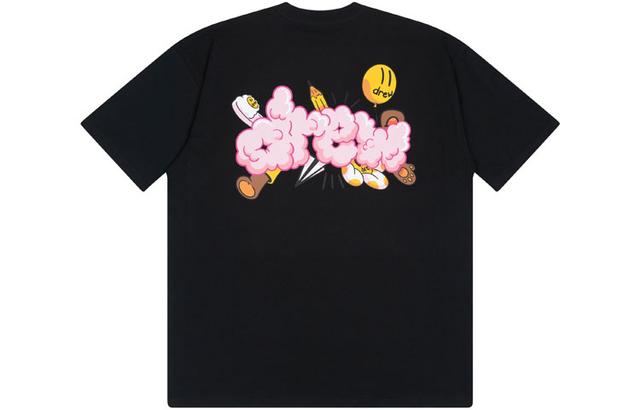 Drew House logo Doodle Joy Ss Tee Black T