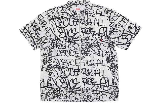 Supreme FW18 x Comme des Garcons SHIRT Graphic SS Shirt White