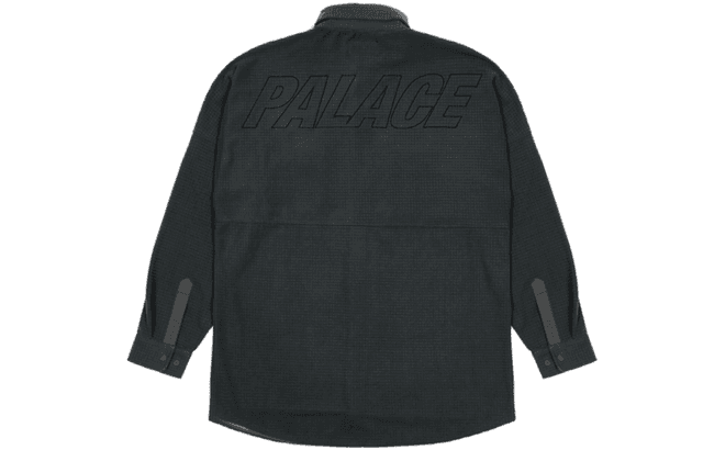 PALACE FW21 ULTIMO Polar Grid Overshirt Black Logo