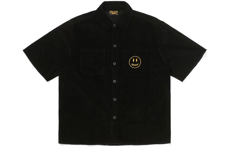 Drew House Corduroy Ss Shirt Black logo